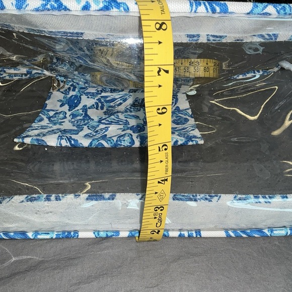 Lilly Pulitzer GWP SHELL COLLECTOR Clear Resort White Tote, Blanket Pillow NEW - Picture 9 of 11